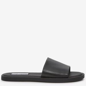 Steve Madden Black Minimalist Slide Sandals